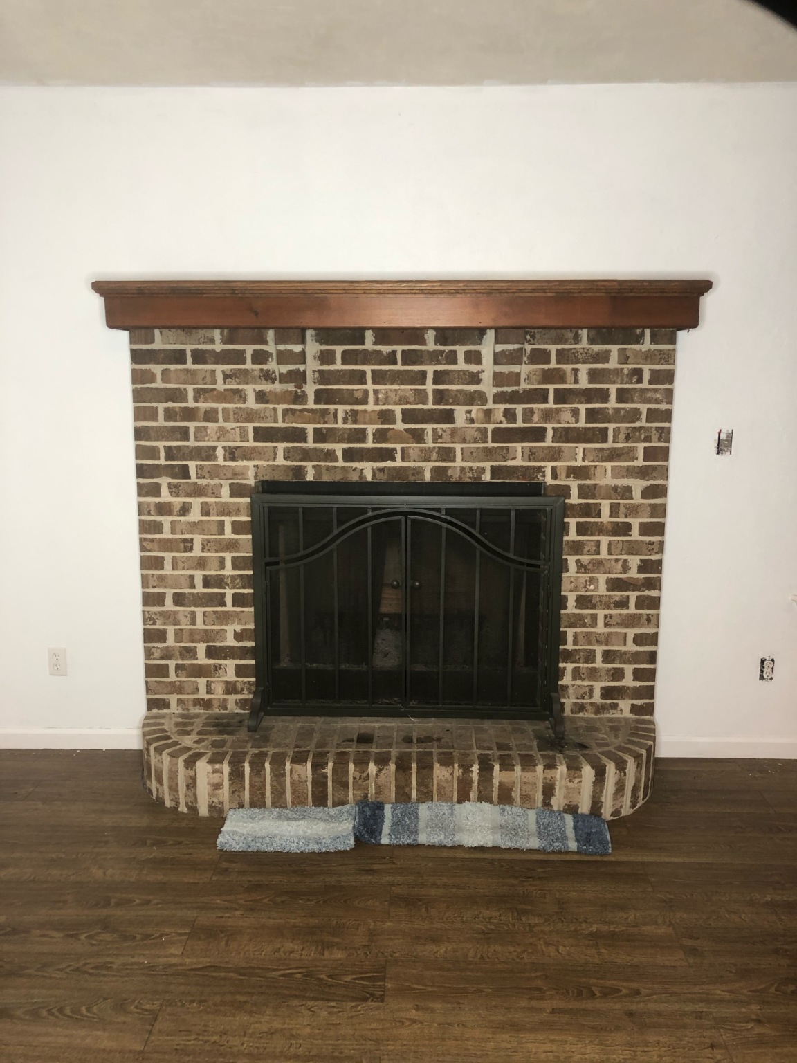 White Fireplace Makeover: Before & After - Fro Plus Fashion